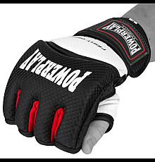 Рукавички для MMA PowerPlay 3075 розмір M, чорно-білі