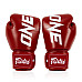 Рукавички боксерські шкіряні з бинтами Fairtex BGV1-ONE 10 унцій, червоні