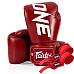 Рукавички боксерські шкіряні з бинтами Fairtex BGV1-ONE 14 унцій, червоні