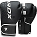Рукавички боксерські з капою RDX F6 Kara Matte розмір 10 унцій, чорно-білі