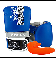 Рукавички снарядні PowerPlay 3038 розмір L, синьо-сірі