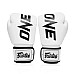 Рукавички боксерські шкіряні з бинтами Fairtex BGV1-ONE 12 унцій, білі