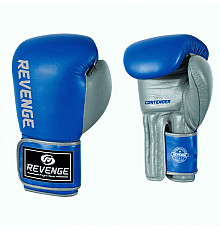 Рукавички боксерські REVENGE EV-10-1038 10 унцій, синьо-сірі
