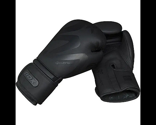 Рукавички боксерські з капою RDX F15 Noir Matte розмір 10 унцій, чорні
