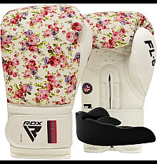 Рукавички боксерські з капою RDX  FL-6 розмір 8 унцій, білі