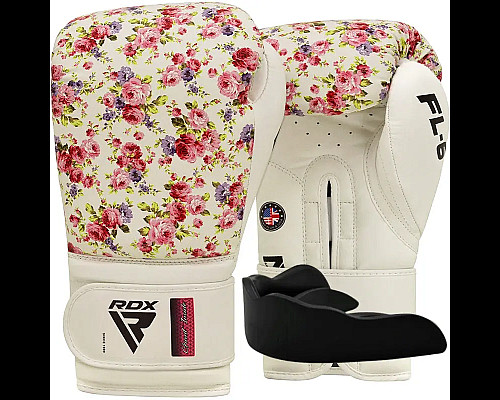 Рукавички боксерські з капою RDX  FL-6 розмір 8 унцій, білі