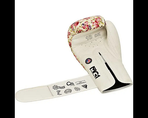 Рукавички боксерські з капою RDX  FL-6 розмір 8 унцій, білі