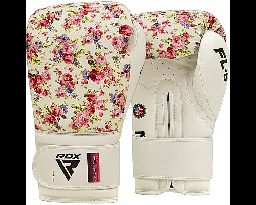 Рукавички боксерські з капою RDX  FL-6 розмір 8 унцій, білі