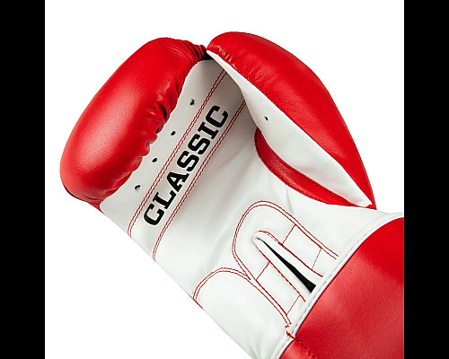 Рукавички боксерські з капою TITLE Classic Pro Style 3.0 розмір 12 унцій, червоно-білі