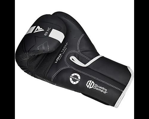 Рукавички боксерські з капою RDX F6 Kara Matte розмір 8 унцій, чорно-білі