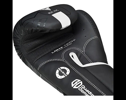 Рукавички боксерські з капою RDX F6 Kara Matte розмір 8 унцій, чорно-білі