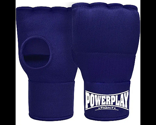 Рукавички-бинти з гелевими подушечками PowerPlay 3096 розмір L, темно-сині