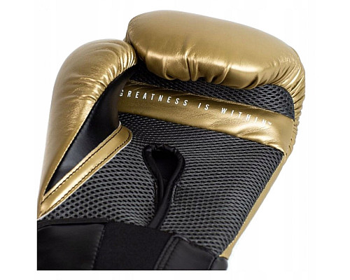 Рукавчики боксерські EVERLAST Elite розмір 10 унцій, чорно-золотисті