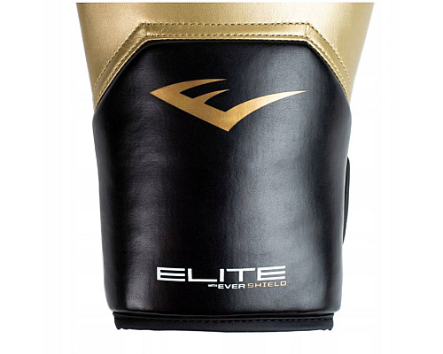 Рукавчики боксерські EVERLAST Elite розмір 10 унцій, чорно-золотисті