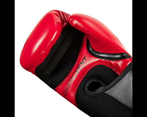 Рукавички боксерські з капою TITLE Boxing Vegan Fitness розмір 8 унцій, чорно-червоні