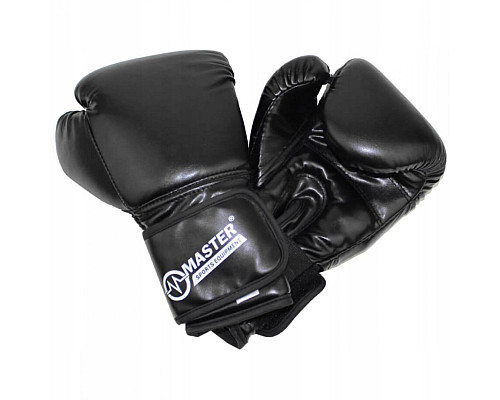 Рукавички боксерські MASTER розмір 10 унцій, чорні