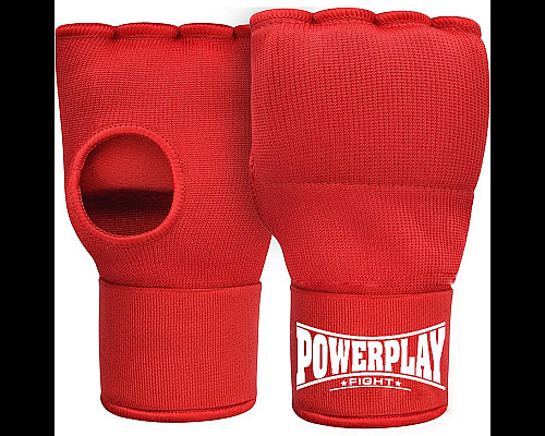 Рукавички-бинти з гелевими подушечками PowerPlay 3096 розмір L, червоні