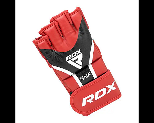 Рукавички для ММА RDX AURA PLUS T-17 розмір XL, червоно-чорні