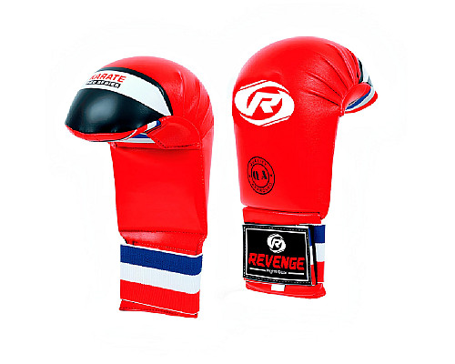 Рукавички для карате REVENGE EV-22-2201/PU розмір S, червоні