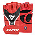 Рукавички для ММА RDX AURA PLUS T-17 розмір L, червоно-чорні