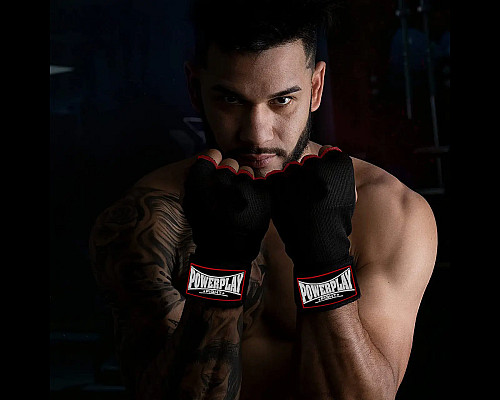 Рукавички-бинти з гелевими подушечками PowerPlay 3096 розмір S, чорні