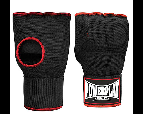 Рукавички-бинти з гелевими подушечками PowerPlay 3096 розмір S, чорні