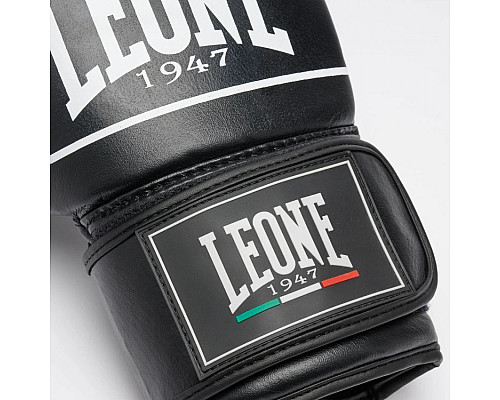Рукавички боксерські Leone Shok Pro 10 унцій, чорно-білі