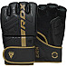 Рукавички для ММА RDX F6 KARA Matte Golden розмір M, чорно-золотисті