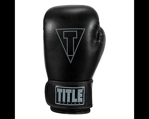 Рукавички боксерські з капою TITLE Boxing Vegan Fitness розмір 8 унцій, чорні