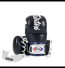 Рукавички греплінгові для ММА Fairtex FGV18 розмір XL, чорно-сині