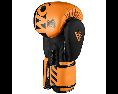 Рукавички боксерські з капою Phantom APEX Neon розмір 10 унцій, чорно-оранжеві