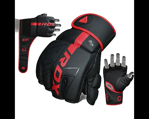 Рукавички для ММА RDX F6 KARA Matte розмір M, червоні