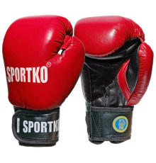 Боксерські рукавички SportKO PK1 - червоний/M