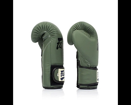 Рукавички боксерські з бинтами Fairtex BGV11 12 унцій, зелені