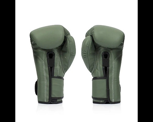 Рукавички боксерські з бинтами Fairtex BGV11 12 унцій, зелені