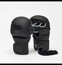 Рукавички греплінгові для ММА з капою Leone BLACK Edition розмір M, чорні