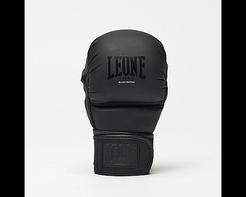 Рукавички греплінгові для ММА з капою Leone BLACK Edition розмір M, чорні