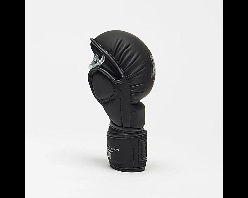 Рукавички греплінгові для ММА з капою Leone BLACK Edition розмір M, чорні