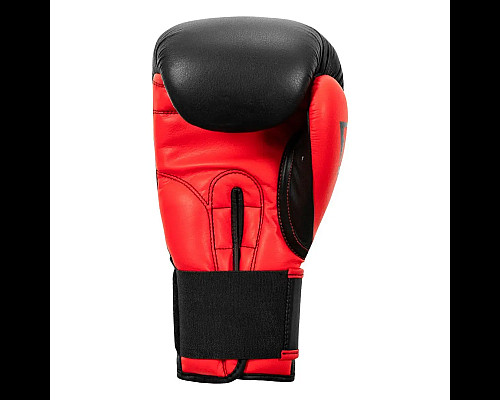 Рукавички боксерські шкіряні з бинтами TITLE Boxing Dynamic Strike розмір 12 унцій, чорно-червоні