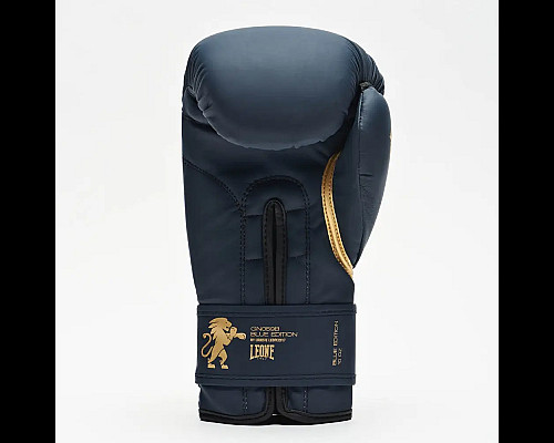 Рукавички боксерські з капою Leone GN059B розмір 16 унцій, сині
