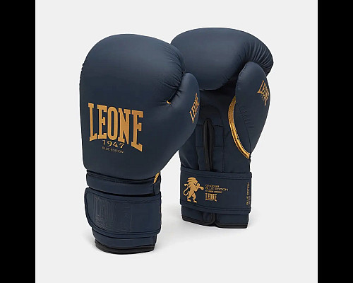 Рукавички боксерські з капою Leone GN059B розмір 16 унцій, сині