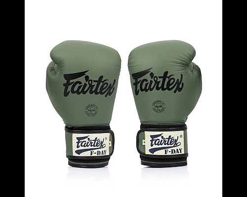 Рукавички боксерські з бинтами Fairtex BGV11 10 унцій, зелені