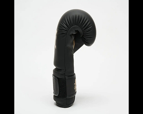 Рукавички боксерські з капою Leone GN059D розмір 16 унцій, чорно-золотисті