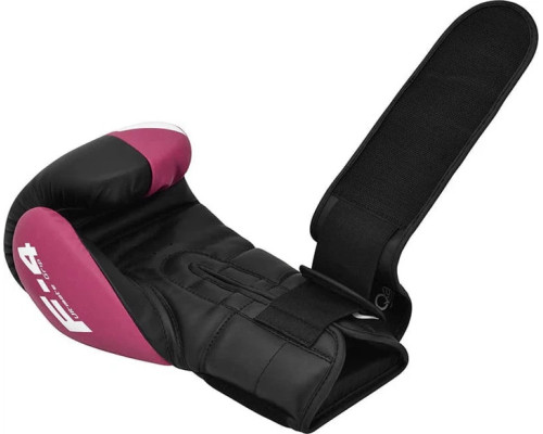 Боксерські рукавиці RDX BOXING GLOVES REX F4 10 унцій, чорно-рожевий