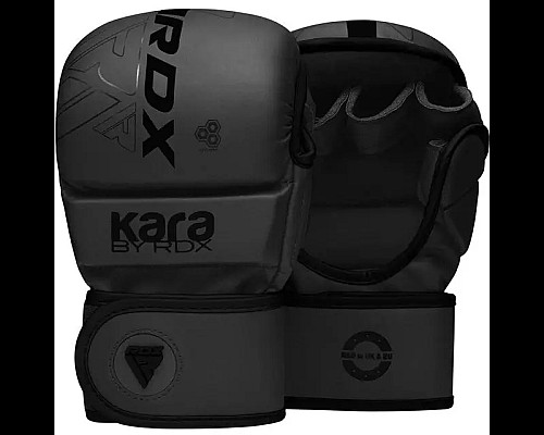 Рукавички греплінгові для ММА RDX F6 KARA Matte Plus розмір L/XL, чорні