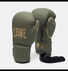 Рукавички боксерські з капою Leone GN059G MILITARY EDITION розмір 14 унцій, зелені