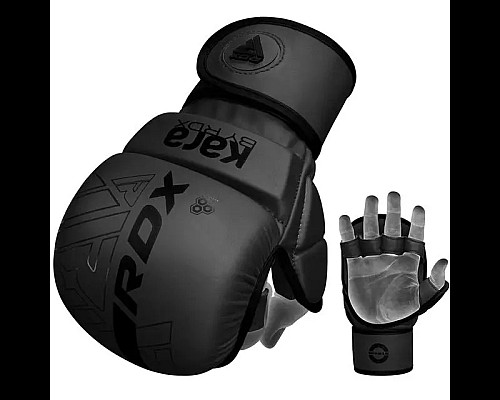 Рукавички греплінгові для ММА RDX F6 KARA Matte Plus розмір S/M, чорні