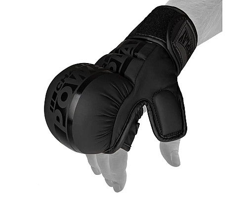 Рукавички для MMA PowerPlay PP_3033 Ultra Matt розмір S, чорні