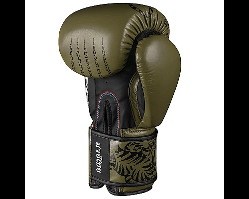 Рукавички боксерські з бинтами Phantom Muay Thai розмір 10 унцій, хакі