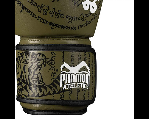 Рукавички боксерські з бинтами Phantom Muay Thai розмір 10 унцій, хакі